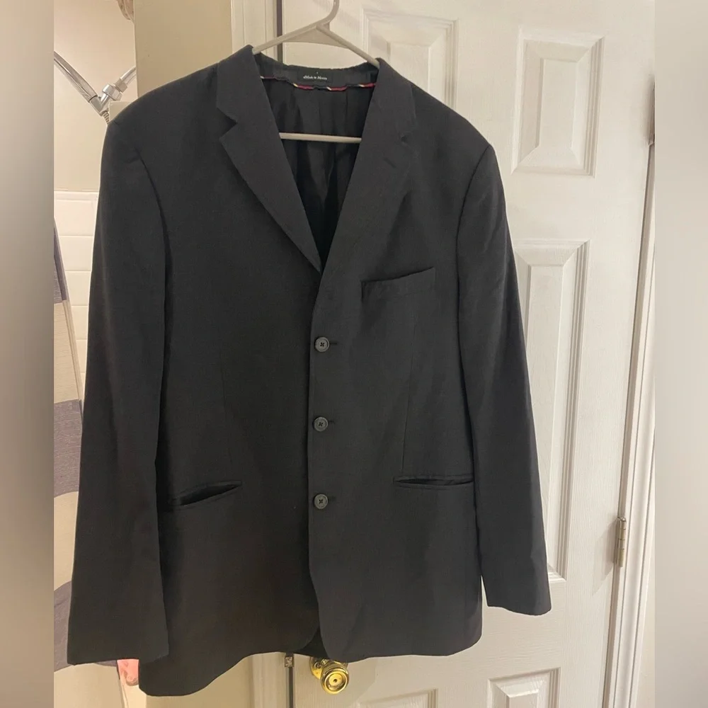 J. Crew Men's Dark Gray Blazer/Suit Jacket 100% Wool size‎ 42R